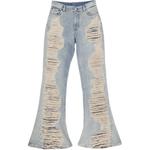 Джинсы с эффектом поношенности Acne Studios, синий - фото