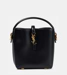 Мини-сумка-ведро le 37 из кожи Saint Laurent, черный - фото