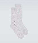 Хлопковые носки Brunello Cucinelli, серый - фото