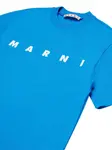 Футболка с логотипом Marni Kids, синий - фото 3