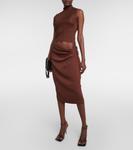 Платье миди fusion tee Christopher Esber, коричневый - фото 2