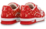 Кроссовки lv trainer sneakers 'red monogram' Louis Vuitton, красный - фото 4