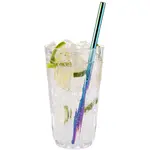 Соломинки APS (набор, 11 шт.), 10 трубочек из нержавеющей стали + щеточка для чистки, цвет bunt - фото 2