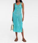 Платье миди Athena крючком из хлопка Anna Kosturova, Light Turquoise - фото 2