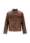 Куртка Ed Hardy Leather jacket, Brown - фото 9
