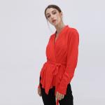 Блузка с запахом Smart And Joy, красный - фото 3