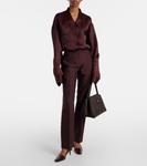 Сумка-тоут из кожи Audrey Khaite, Espresso - фото 5