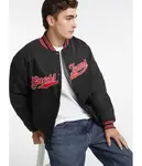 Бомбер Regular fit Guess Jeans, черный - фото 4