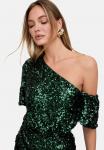 Платье Lily & Lionel NOLA ASYMMETRIC OFF SHOULDER SEQUINS MIDI, Green - фото 3
