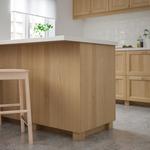 Задняя нога IKEA, 8 см, цвет oak - фото 3