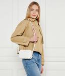 Сумка женская Emporio Armani кросс-боди с цветным ремнем, белый - фото 2