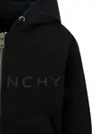 Худи на молнии с логотипом Givenchy Kids, черный - фото 3