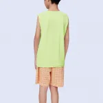 Детский топ и камисоль с круглым вырезом PUMA, розовый зеленый 40301 - фото