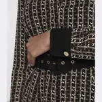 Шелковое платье с поясом Liu Jo, черный - фото 4