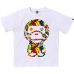Футболка SS25 для детей 3-7 лет A BATHING APE, белый - фото
