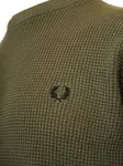 Фактурный свитер с логотипом Fred Perry, зеленый - фото 3
