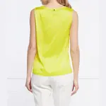 Шелковый топ стандартного кроя Liu Jo, желтый - фото 3