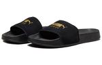 Шлепанцы PUMA Leadcat Suede Slide 'Black Team Gold', черный - фото 3