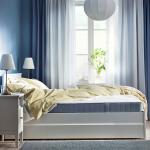 Пружинный матрас IKEA, 150x200 см, цвет extra firm/light blue - фото 2