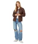 Бомбер Levi's Faux Leather Bomber, Chocolate Brown - фото 4