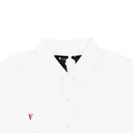 Лонгслив Vlone Long-Sleeve Button Up, White/Red - фото 3