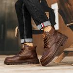 Мужские ботинки Cahhrrn X Martin Boot Men Beige Weishibangwei - фото 19