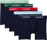 Боксеры Lacoste 5-pack Cotton Boxer Briefs, цвет Navy Blue/Multicolor - фото