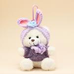 Whoops Плюшевый кулон Cream Puff Beige Bear высотой 14 см - фото 6