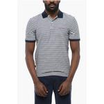 Поло в полоску стрейч Woolrich, Blue - фото