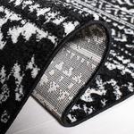 Ковер SAFAVIEH, 61 x 122 см, Tulum Collection, Black & Ivory, марокканский богемный этнический дизайн, не линяет и прост в уходе, идеален для помещений с высокой проходимостью: прихожая, гостиная, спальня (TUL272Z) - фото 4