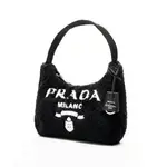 PRADA Сумка через плечо мини из махровой ткани - фото 5