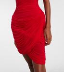 Мини-платье с рюшами Magda Butrym, красный - фото 5