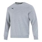 Свитер ess logo crew sweater 'grey' Puma, серый - фото