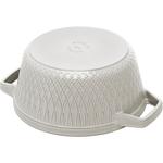 Кастрюля Staub Twist, 3,6 л, 24 см, белый трюфель - фото 3