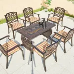 Стол Green Water с декоративной плтикой, прямоугольный, 245x125 см - фото 3