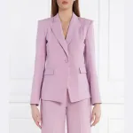Узкий пиджак Patrizia Pepe, лавандовый - фото