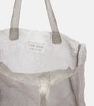 Сумка-шоппер Imogen Mini из сетки The Row, серебряный - фото 3