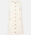 Мини-платье Oakley из денима Veronica Beard, экрю - фото