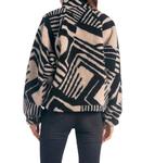 Пальто Ember Sherpa черного/бежевого цвета ELAN - фото 4