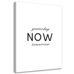 Картина на холсте Feeby Grau Mit Inschriften, черно-белый - фото