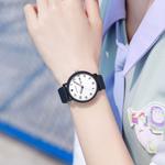 Disney Часы Quartz Movement Silicone Strap Watch Women's Watch White Dial, White Dial Green Bezel White Rubber Strap - фото 8