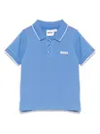 Рубашка поло с логотипом BOSS Kidswear, синий - фото