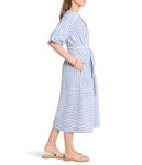 Платье NIC+ZOE Double Gauze Mixed Stripe Dress, черный мульти - фото 2