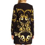 Платье мини с принтом couture VERSACE JEANS COUTURE, черный - фото 4