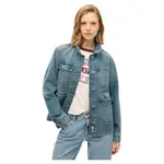 Куртка Superdry Embroidered Denim Chore, синий - фото