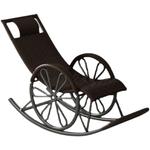 Fantasy Кресло-качалка из ротанга, модель single layer round line, желтое - фото 6