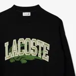 Свитшот с принтом логотипа LACOSTE, черный - фото 6