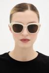 Солнцезащитные очки Saint Laurent, бежевый - фото 6
