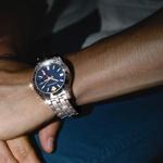 VERSACE Часы Greca Time Gmt 41mm, Blue Dial - фото 10