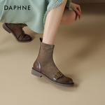 DAPHNE Женские ботинки до щиколотки Khaki Unlined/Black Unlined - фото 5